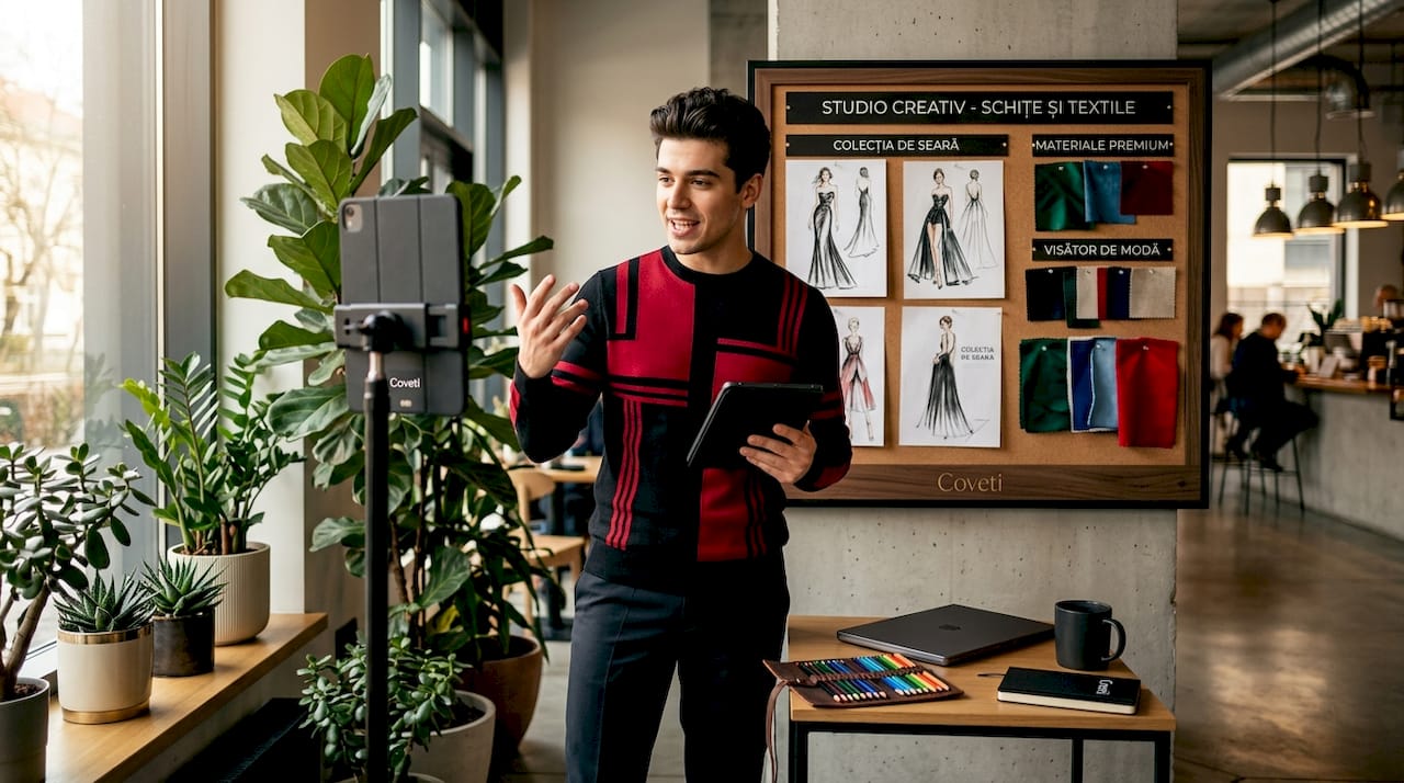 Un designer pune la cale un videoclip de modă special pentru TikTok