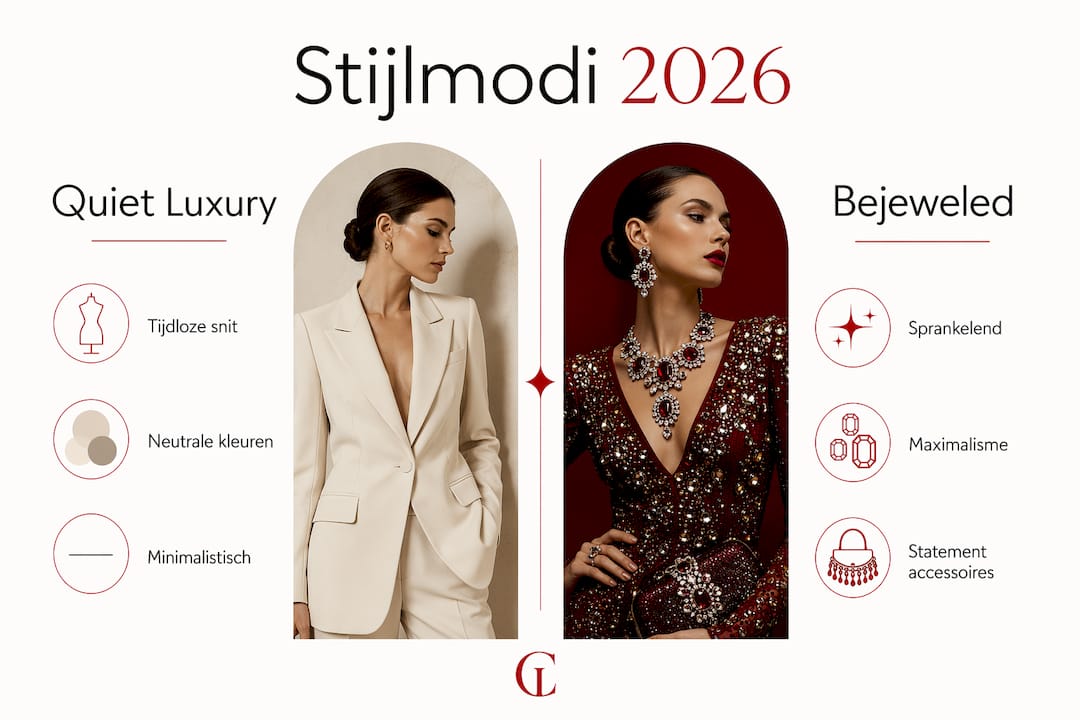 Infographic: Quiet luxury tegenover opvallende glamour
