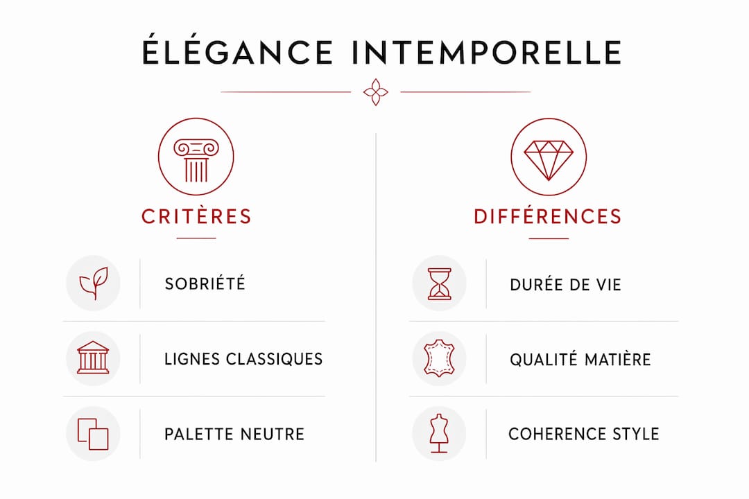 Infographie : les critères essentiels et les nuances qui définissent l’élégance intemporelle