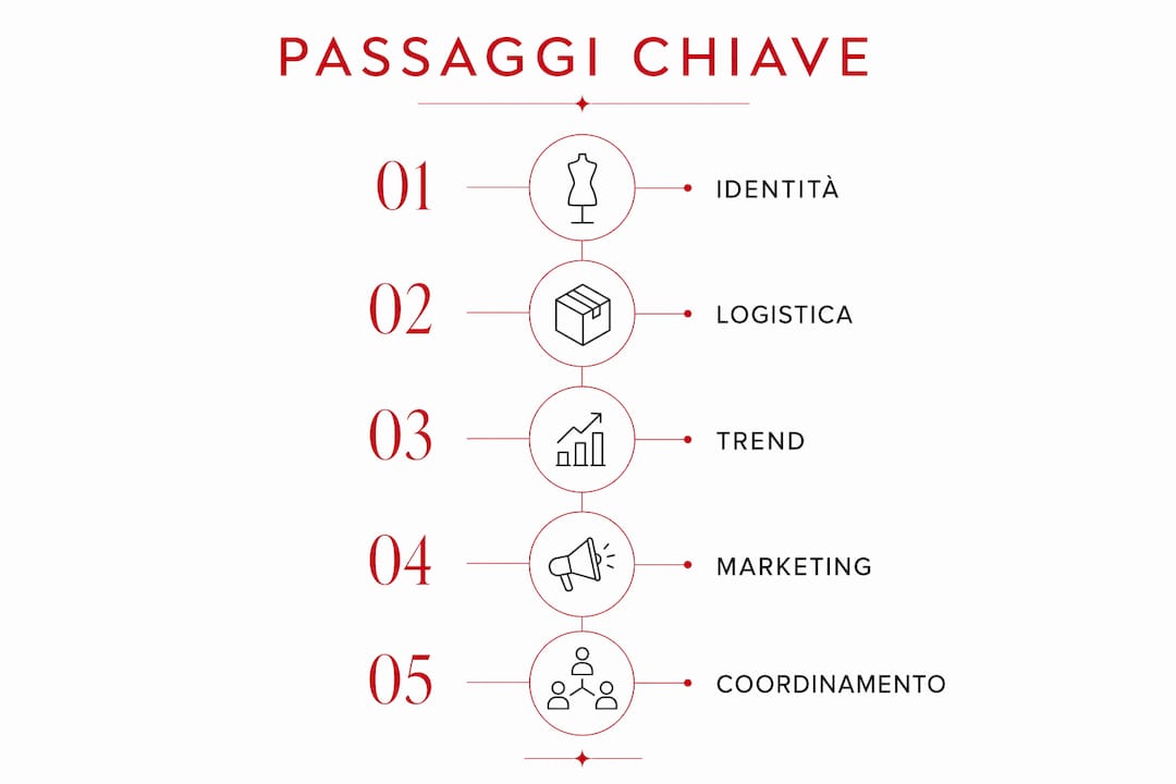 Infografica che illustra i momenti chiave in cui la moda è protagonista negli eventi
