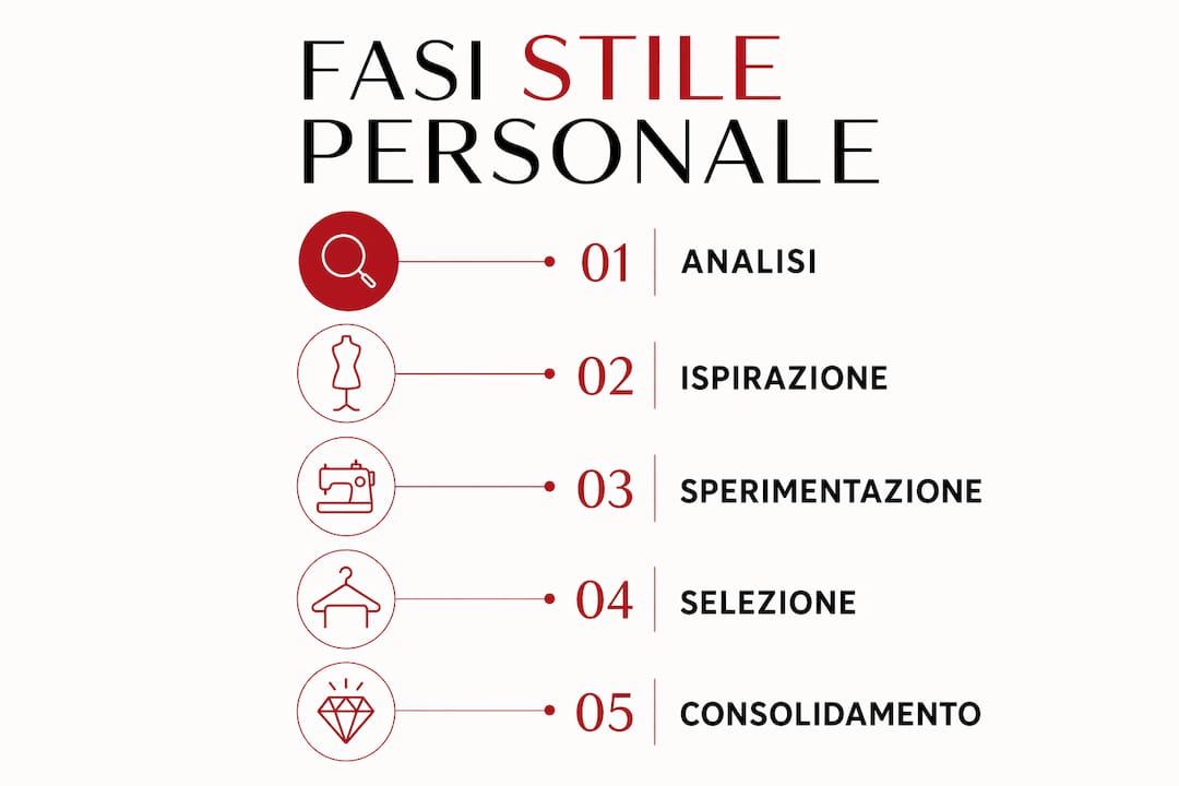 Infografica: i passaggi fondamentali per sviluppare il tuo stile personale