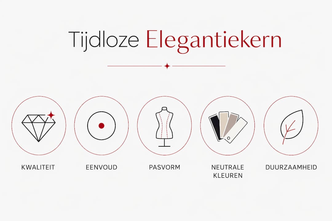 Infographic: vijf essentiële kenmerken van tijdloze elegantie