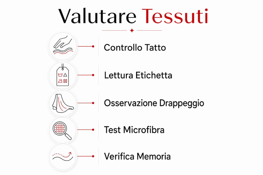 Infografica: come riconoscere la qualità dei tessuti di alta gamma, passo dopo passo