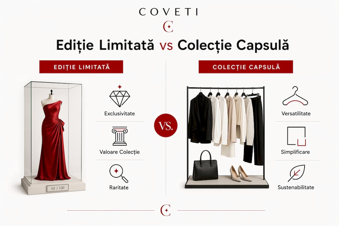 Infografic: diferențe esențiale între edițiile limitate și colecțiile capsulă