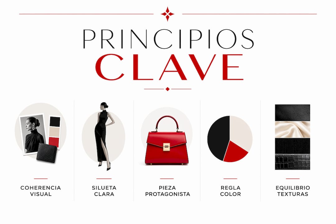 Infografía con los pasos imprescindibles para lograr combinaciones únicas de moda avant-garde