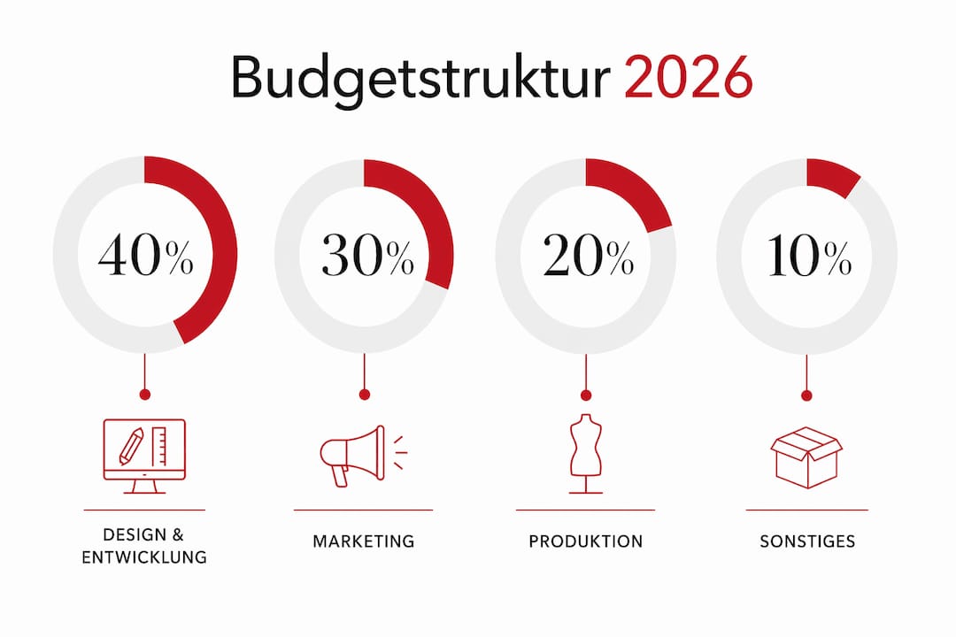 Grafische Übersicht: So verteilt sich das Budget für die Capsule Collection 2026
