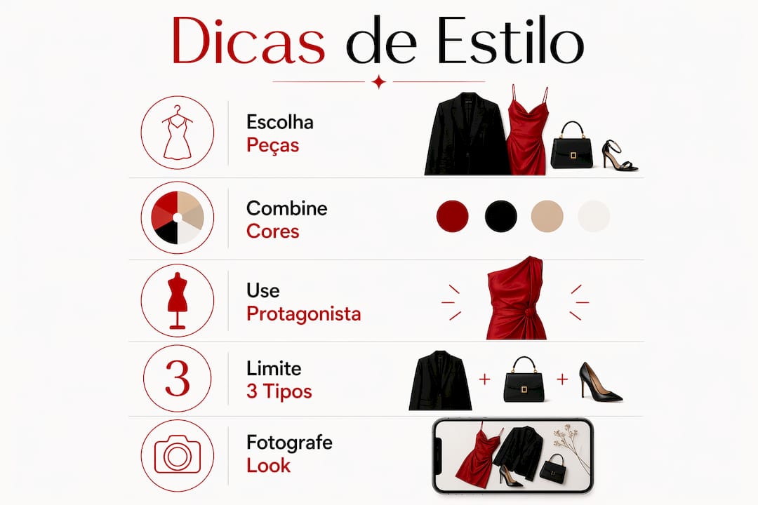 Infográfico com truques para dar um toque de estilo aos seus acessórios