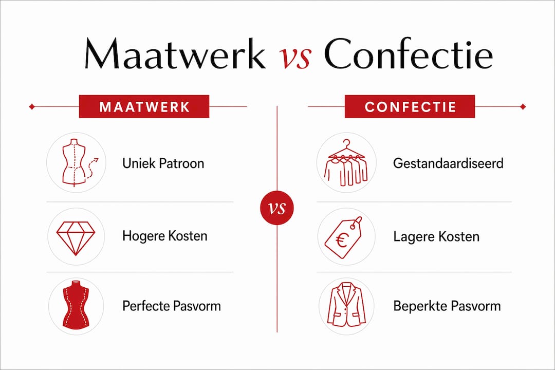 Infographic: maatwerk versus confectiekleding in beeld gebracht