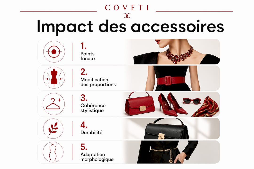 Illustration des impacts des accessoires sur le look