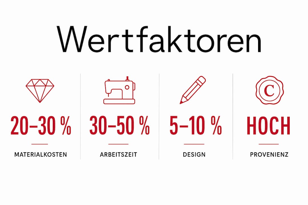 Grafik veranschaulicht, wie sich der Wert bei individuellen Accessoires zusammensetzt.