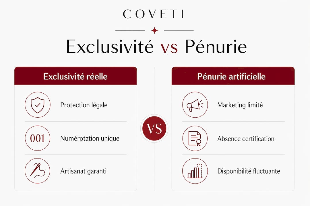 Infographie : exclusivité authentique ou rareté créée de toutes pièces ?