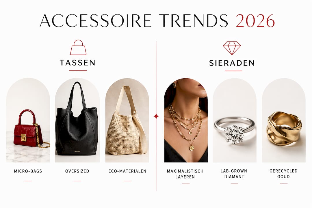 Infographic: de belangrijkste accessoiretrends voor 2026 in één oogopslag