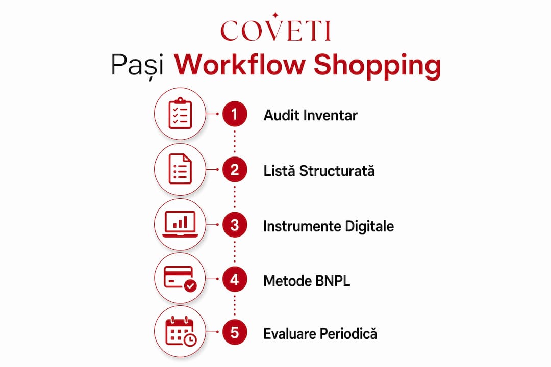 Infografic: Cum să faci cumpărături cu cap – pașii de urmat pentru un shopping eficient