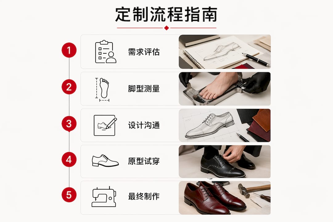 高端鞋履定制全流程可视化