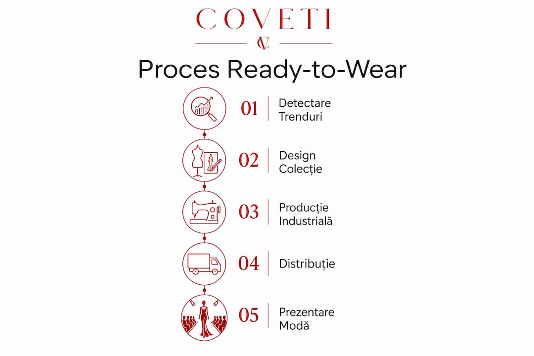 Infografic: etapele principale din industria modei ready-to-wear