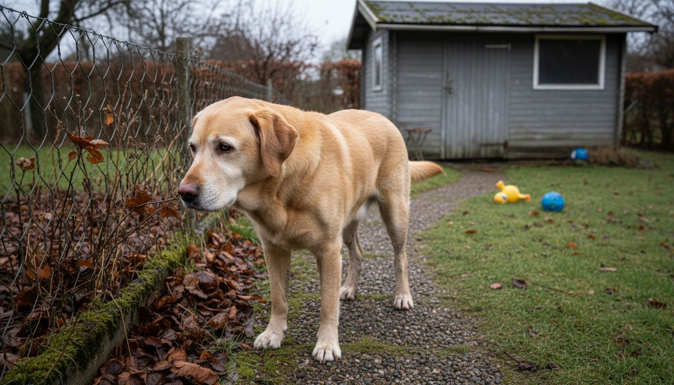 Dansk vintervejr giver hunden tør hud i haven
