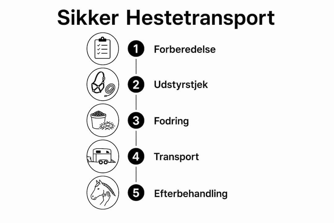Grafik: Sådan transporterer du din hest sikkert – trin for trin