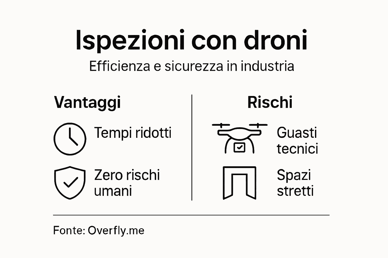Infografica: opportunità e criticità nell’utilizzo dei droni per l’industria