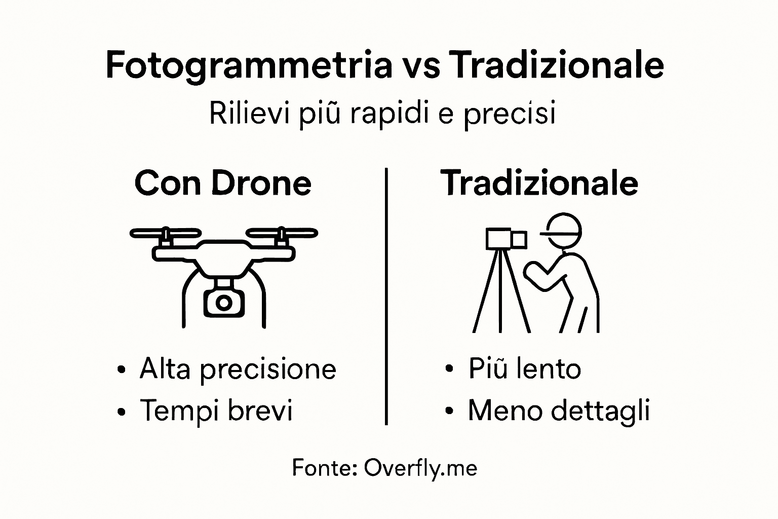 Infografica: perché scegliere i droni al posto dei metodi tradizionali