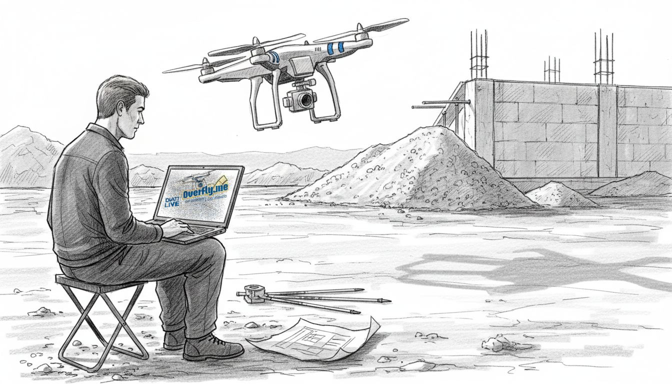 Ingegnere che analizza in tempo reale i dati Lidar raccolti da un drone