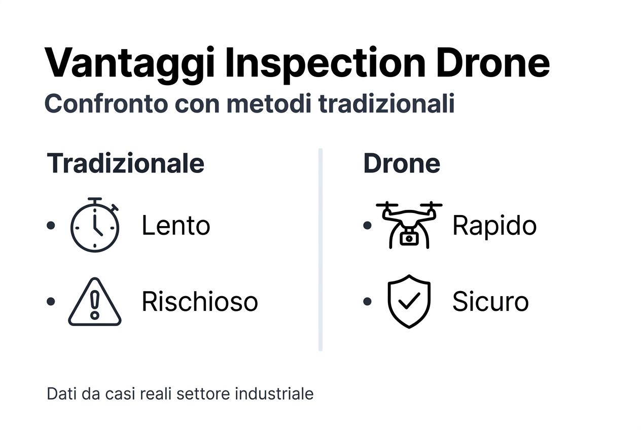 Infografica: perché scegliere i droni al posto delle tecniche tradizionali