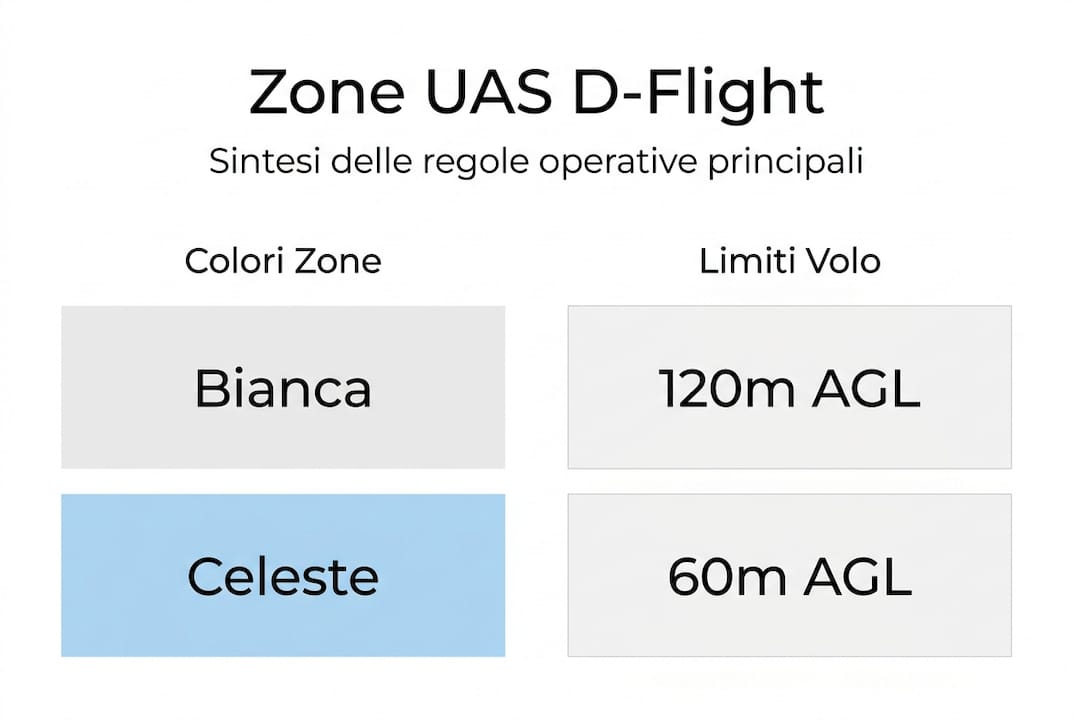 Infografica dedicata alle aree UAS su D-Flight
