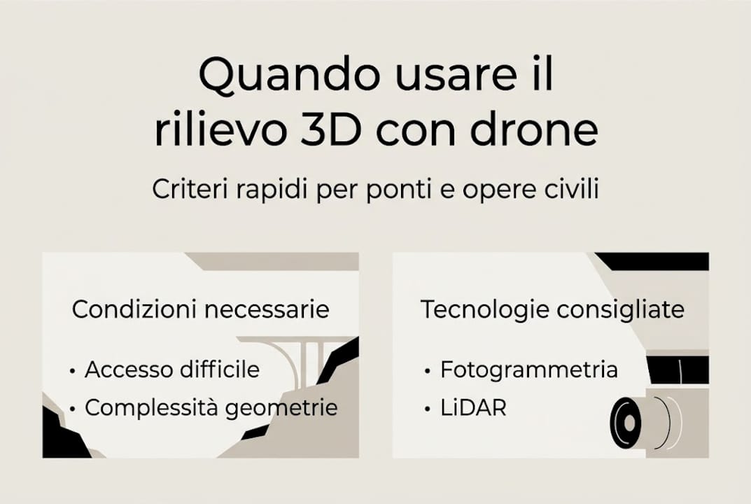 Infografica: come ottenere rilievi 3D rapidi e precisi con il drone