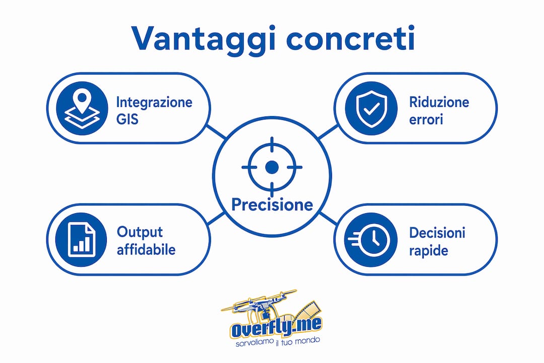 Schema gerarchico dei vantaggi della georeferenziazione