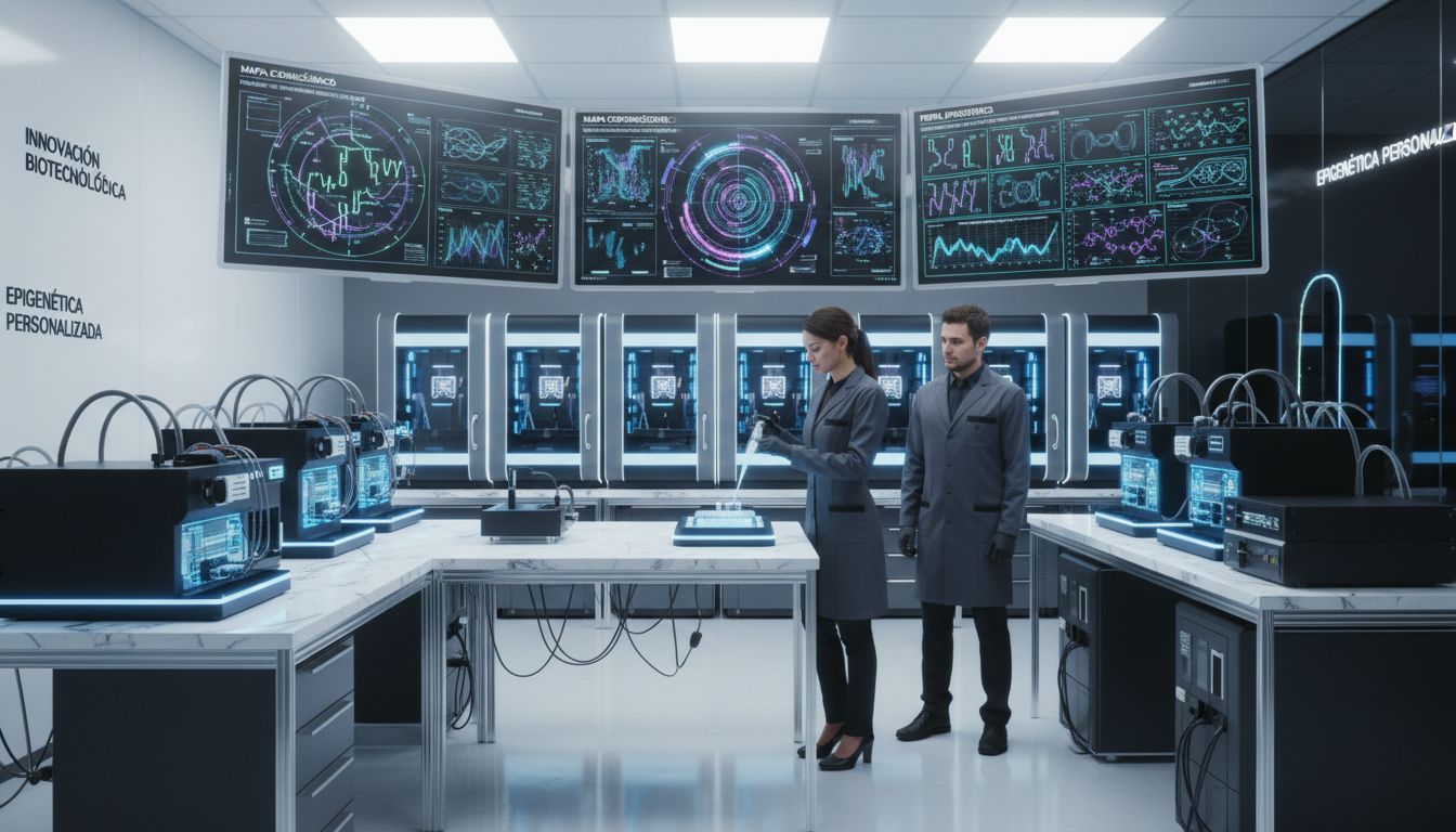 Laboratorio de epigenética antiaging en acción