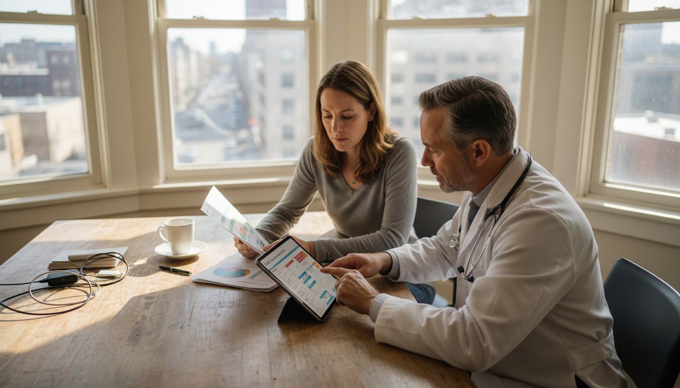 Physician and patient discussing personalized treatment