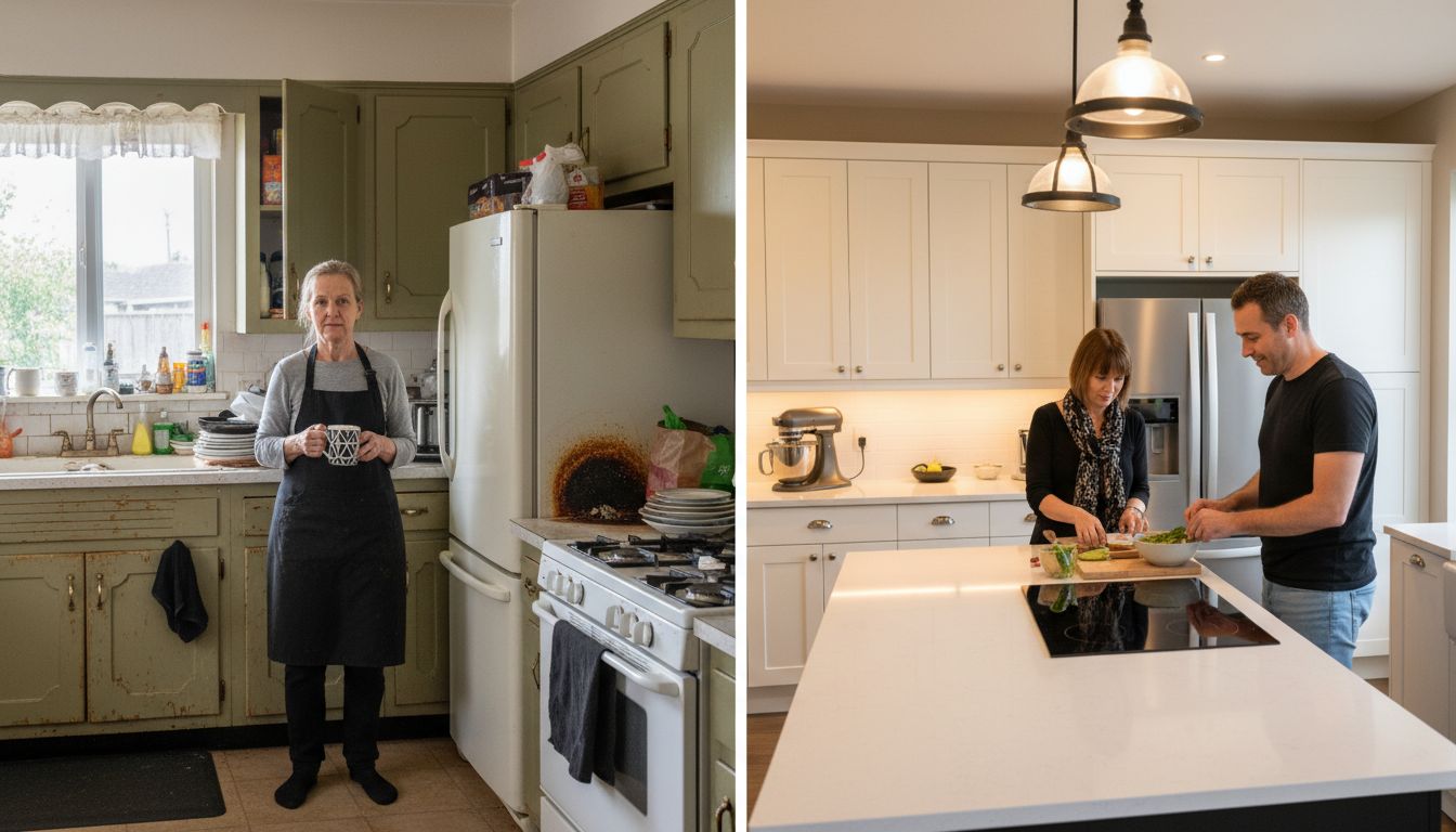 kitchen remodel before after