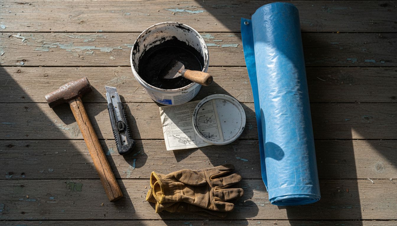 Essential kit for roof leak repair