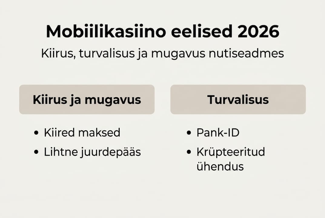 Mobiilikasiinode kiiruse ja turvalisuse ülevaatlik infograafik