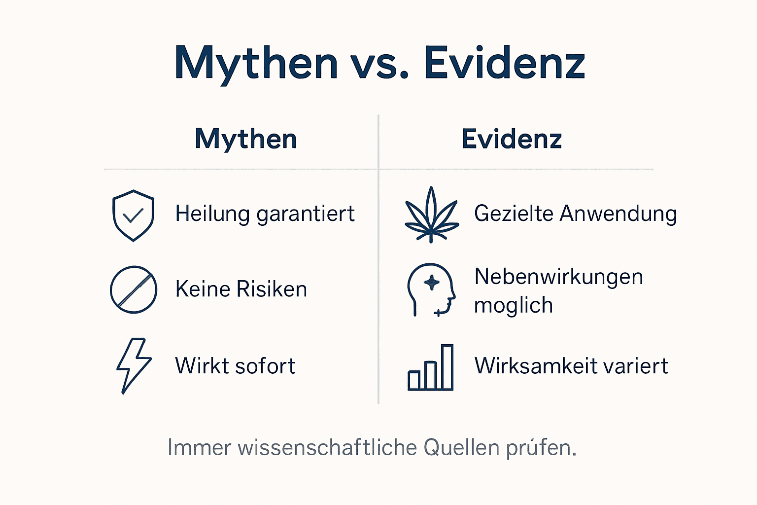 Infografik: Was stimmt wirklich? Mythen und Fakten rund um Cannabis auf dem Prüfstand