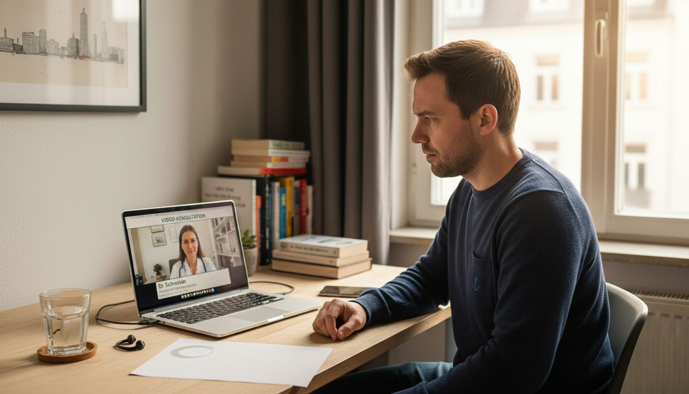 Online-Arzttermin bequem von zuhause aus führen