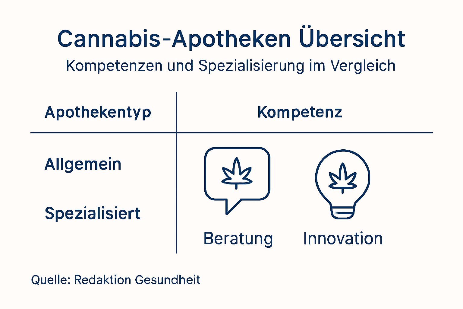 Übersicht: Verschiedene Typen von Cannabis-Apotheken auf einen Blick