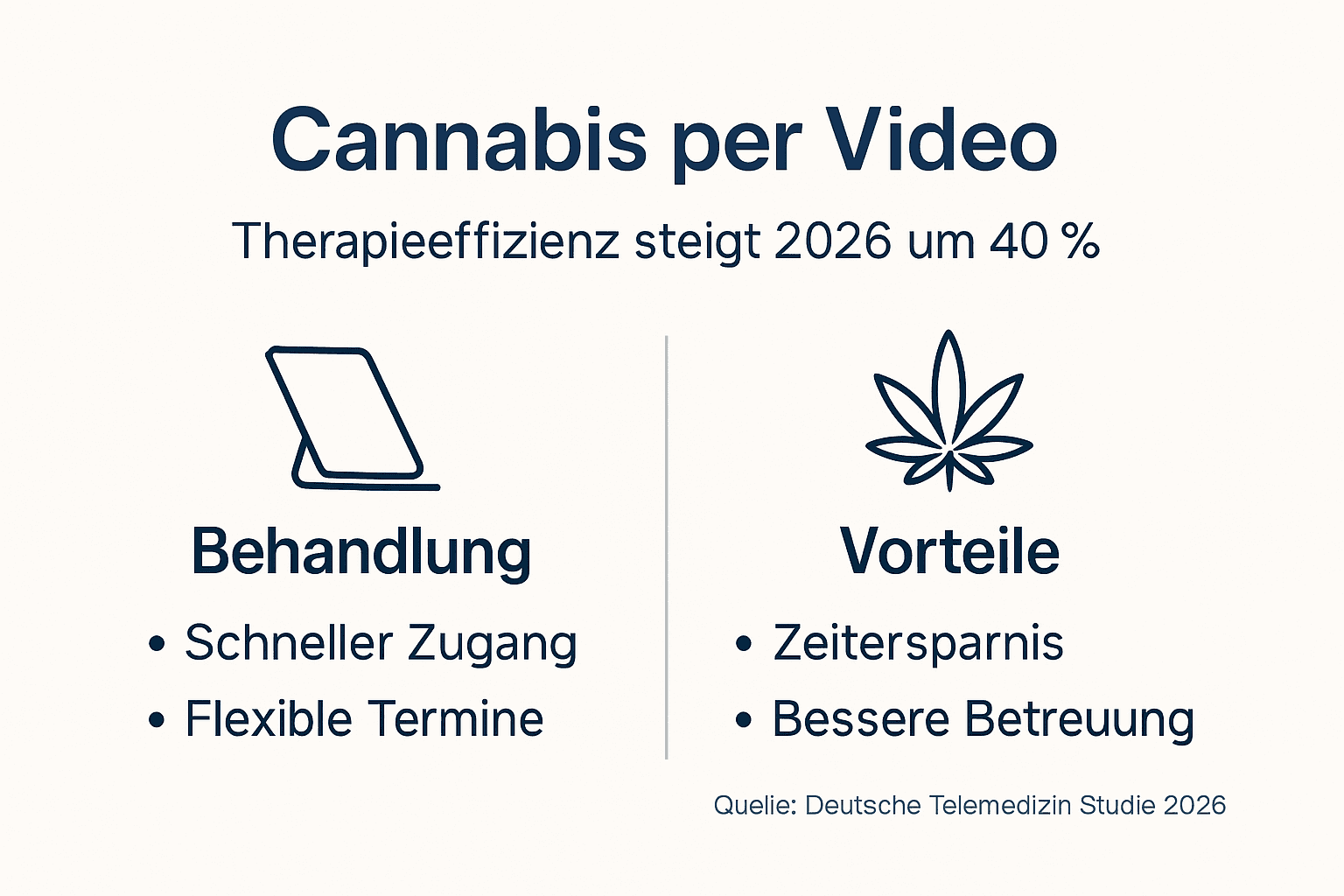 Grafik: Cannabis-Videorezept – Wie effektiv ist die Therapie?