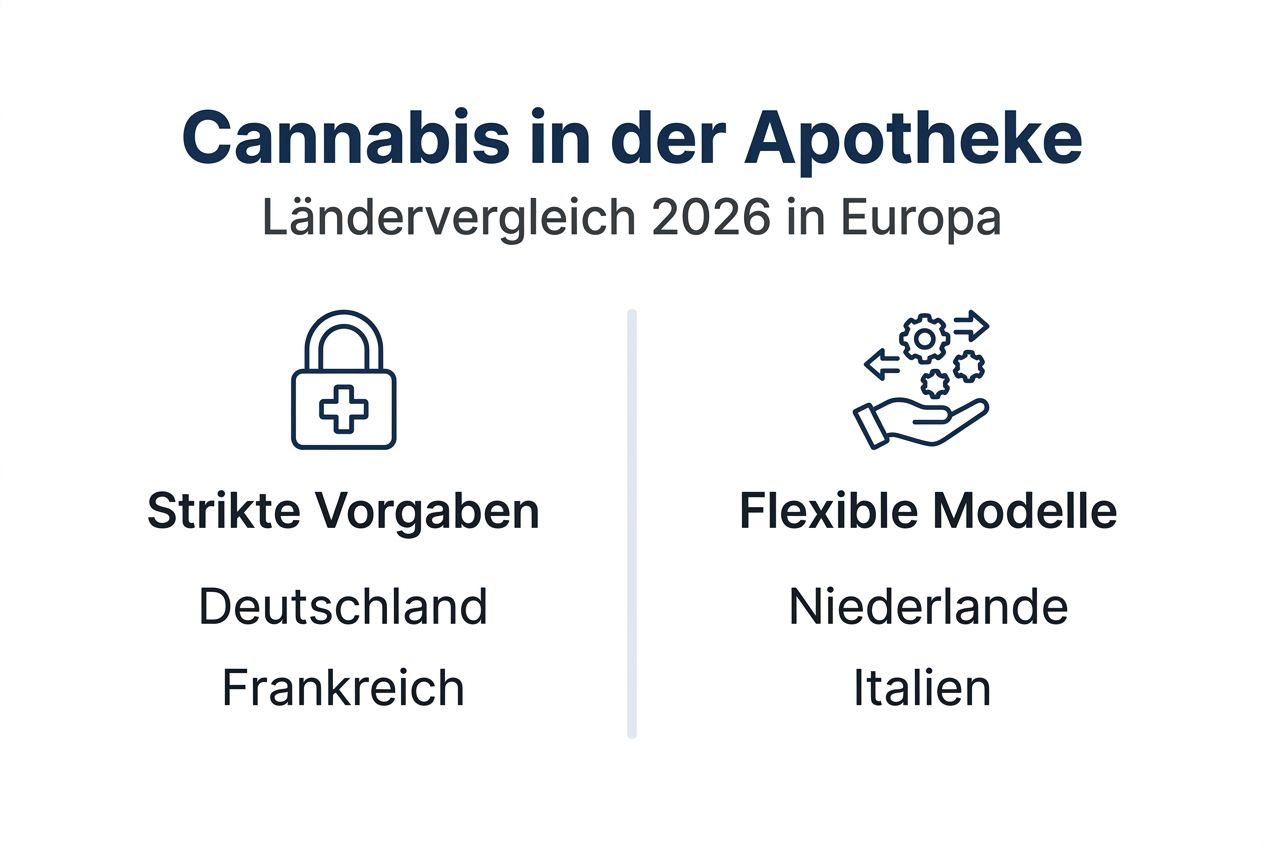 Übersicht: In welchen europäischen Ländern ist Cannabis nur in Apotheken erhältlich?
