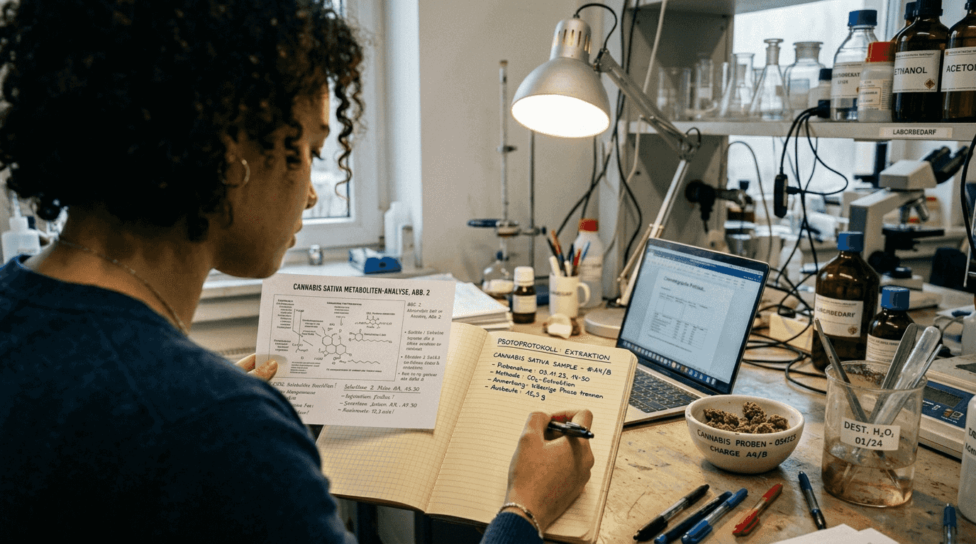 Eine Wissenschaftlerin wertet aktuelle Studienergebnisse zum Thema Cannabis aus.