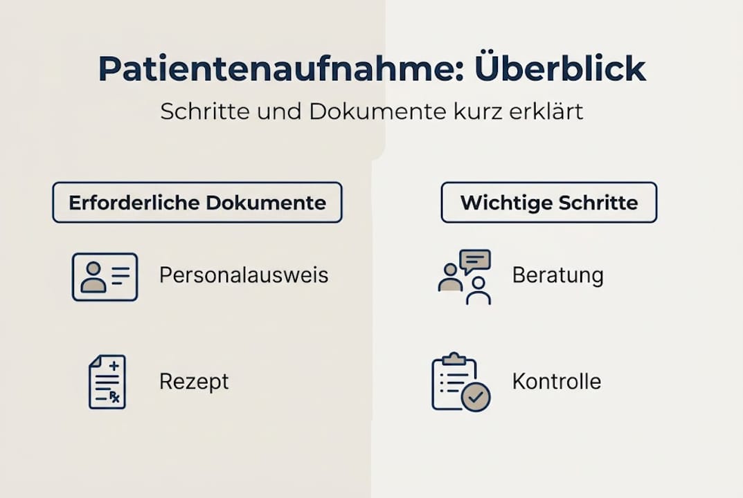 Übersicht zum Ablauf der Patientenaufnahme bei medizinischem Cannabis