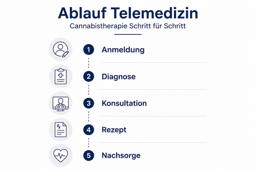 Übersicht: So funktioniert die medizinische Cannabis-Beratung per Video