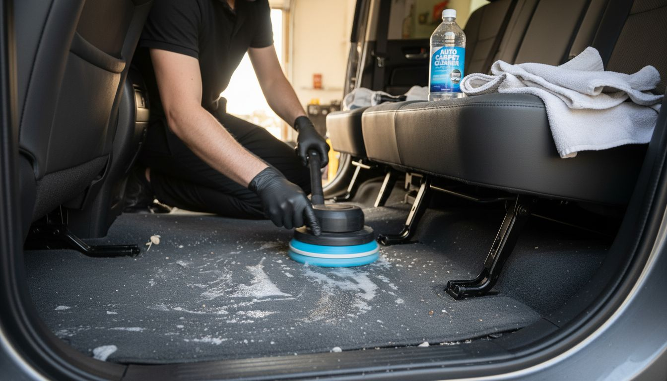 Rotary machine agitating car carpet foam