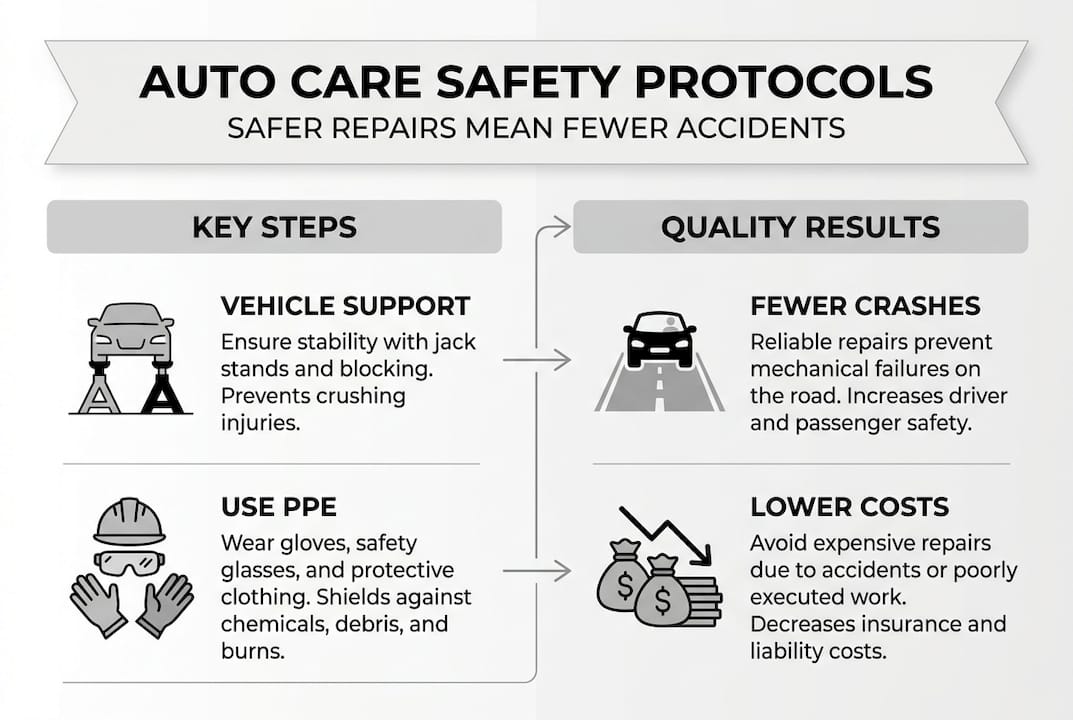 Infographic shows key safety steps and results
