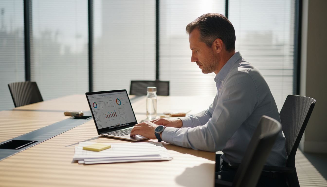 Manager reviewing employee risk assessment dashboard