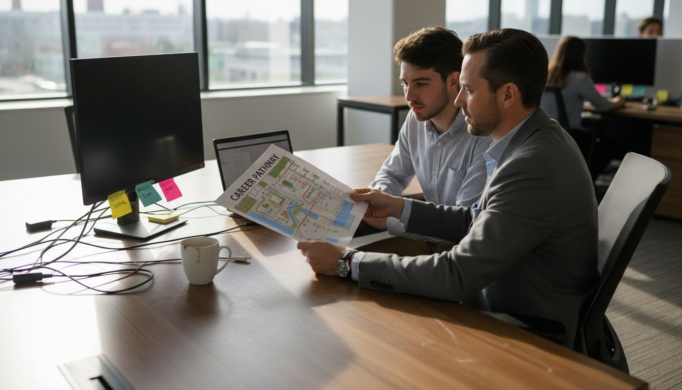 Manager and employee one-on-one coaching