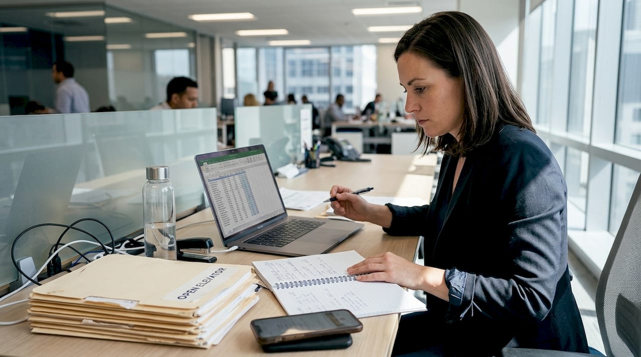 Business analyst cross-checks model benchmarks