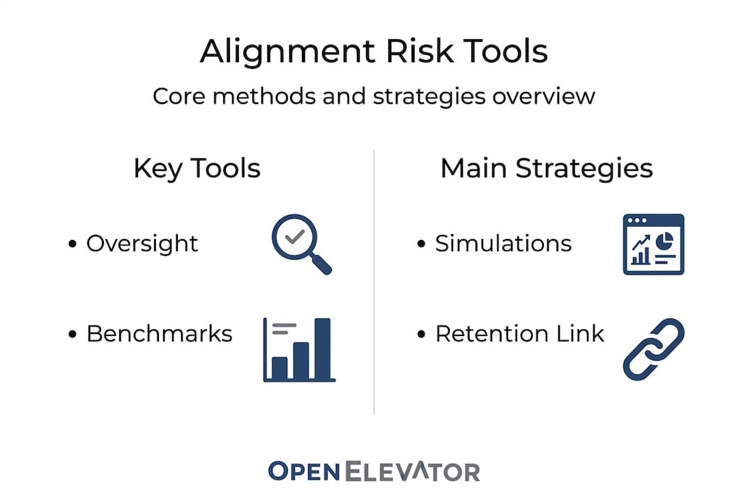 Infographic of alignment risk methods and strategies