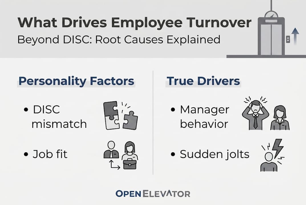 Infographic of turnover causes beyond DISC