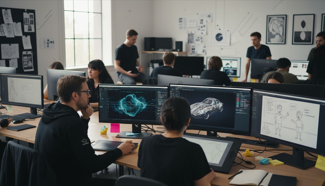 animation studio workspace