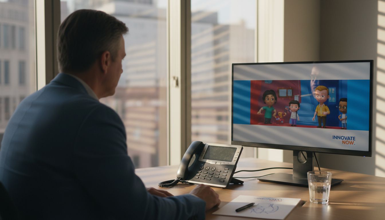 Client viewing branded video content